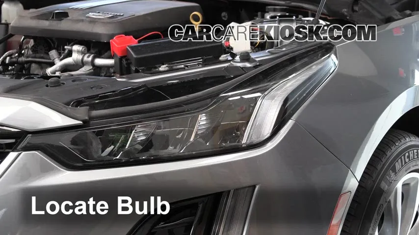 2020 Cadillac CT5 Premium Luxury 2.0L 4 Cyl. Turbo Éclairage Feux de croisement (remplacer l'ampoule)